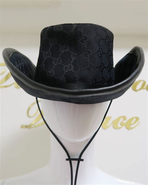 gucci cap black|cowboy hat from gucci.